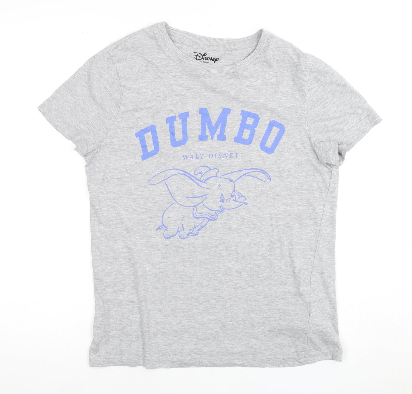 Disney XS Grey Dumbo Cartoon Graphic T-Shirt for Kids