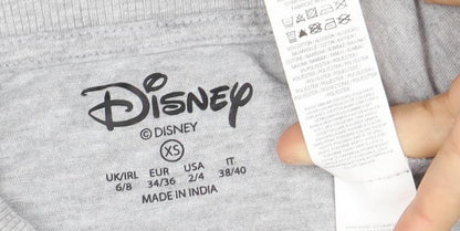 Disney XS Grey Dumbo Cartoon Graphic T-Shirt for Kids