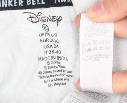 Disney Women's White Tinker Bell Nightshirt Size 6