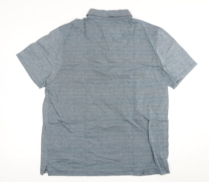 Hammond & Co Men's Blue Polo XL Button-Down Shirt