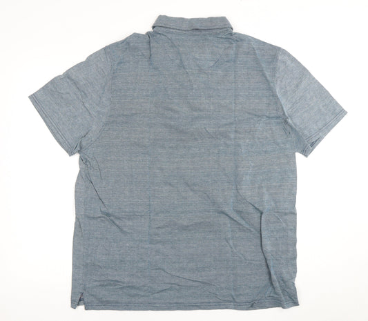 Hammond & Co Men's Blue Polo XL Button-Down Shirt