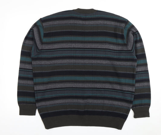 Marks and Spencer Men's XL Striped Pullover Jumper