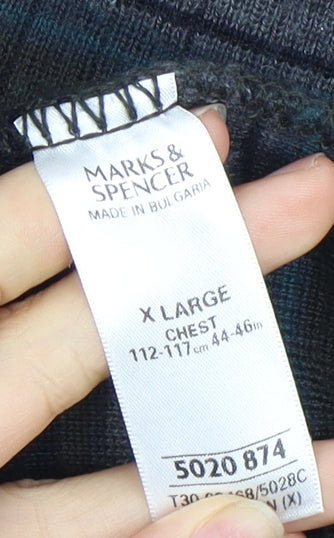 Marks and Spencer Men's XL Striped Pullover Jumper