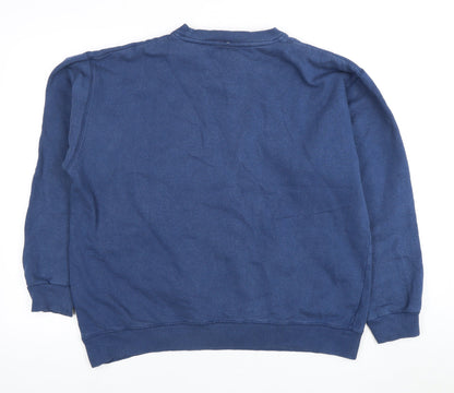 Mens UK Size M Lee Cooper Blue Pullover Sweatshirt