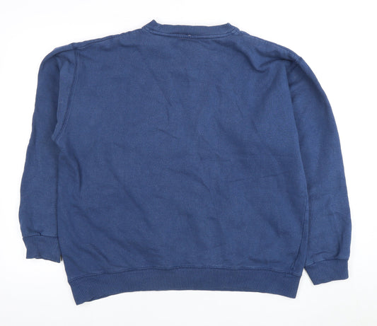 Mens UK Size M Lee Cooper Blue Pullover Sweatshirt