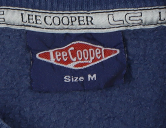 Mens UK Size M Lee Cooper Blue Pullover Sweatshirt