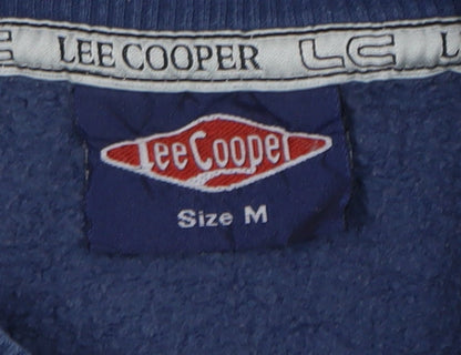 Mens UK Size M Lee Cooper Blue Pullover Sweatshirt