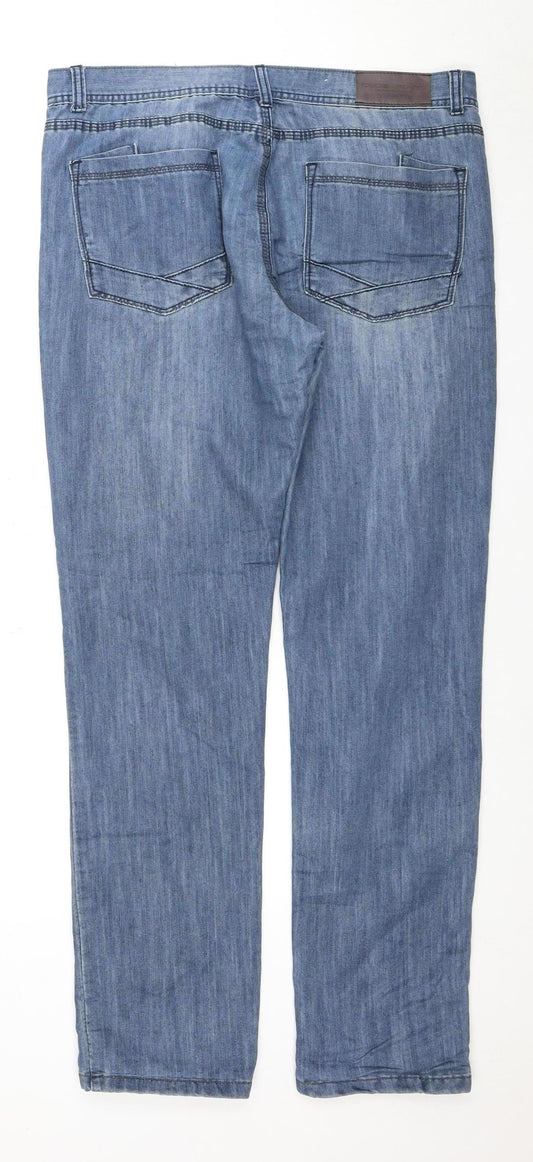 Code Jeans Men's Blue Vintage Denim Straight Jeans Size 46