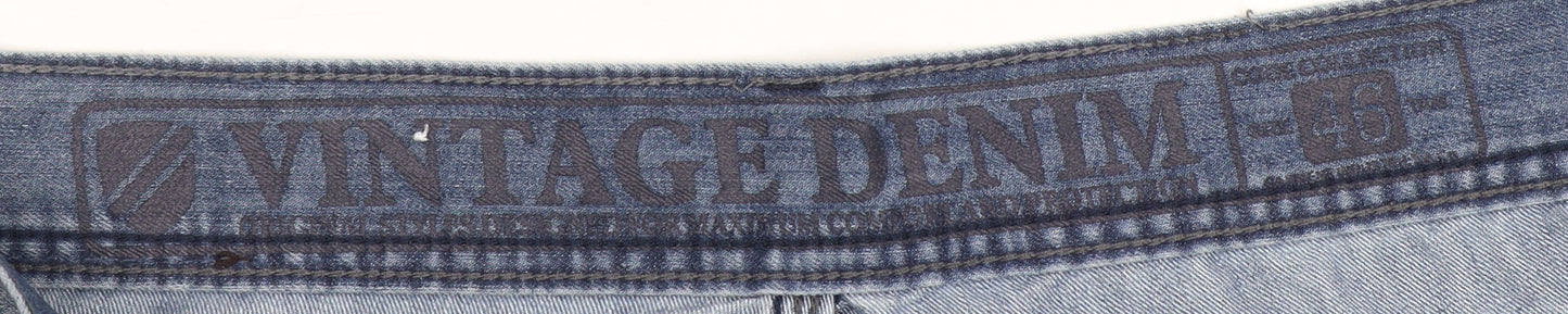Code Jeans Men's Blue Vintage Denim Straight Jeans Size 46