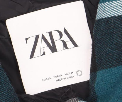 Mens UK Size XL Zara Blue Basic Jacket