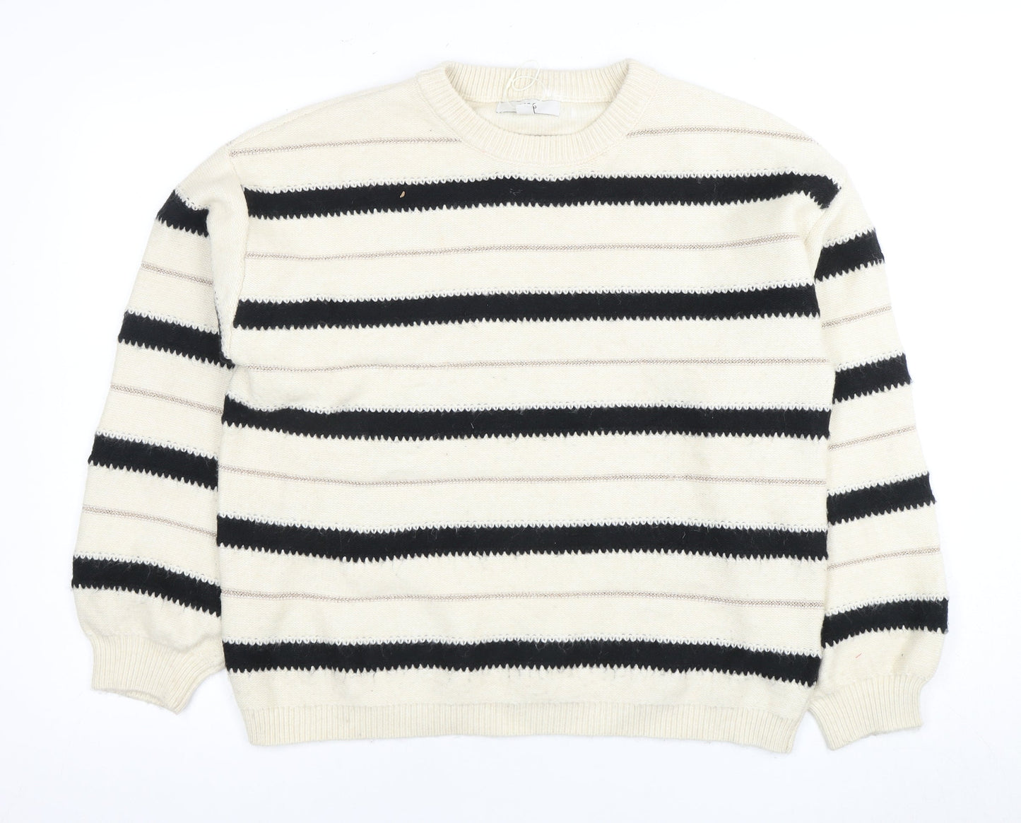 Womens UK Size L Marks and Spencer Ivory Pullover Jumper