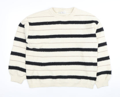 Womens UK Size L Marks and Spencer Ivory Pullover Jumper