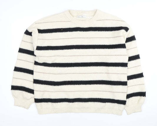 Womens UK Size L Marks and Spencer Ivory Pullover Jumper