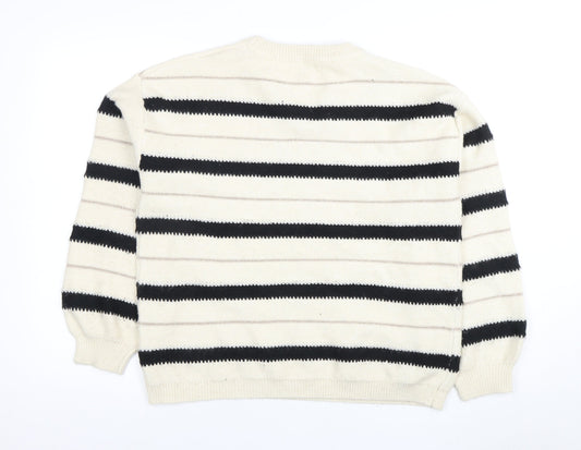 Womens UK Size L Marks and Spencer Ivory Pullover Jumper
