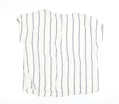 Womens UK Size 12 J.CREW White Basic T-Shirt