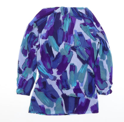 Coast Multicoloured Tunic Blouse, Size 12, V-Neck