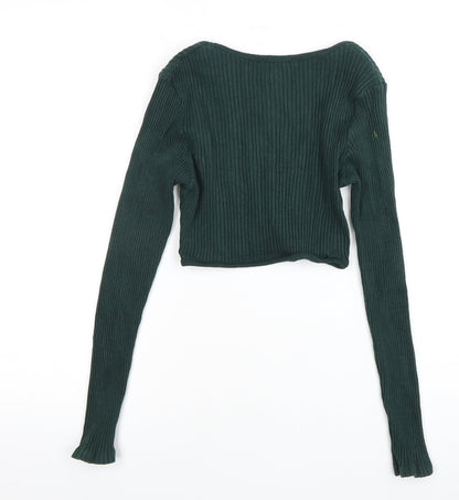 Womens UK Size 12 Zara Green Cropped