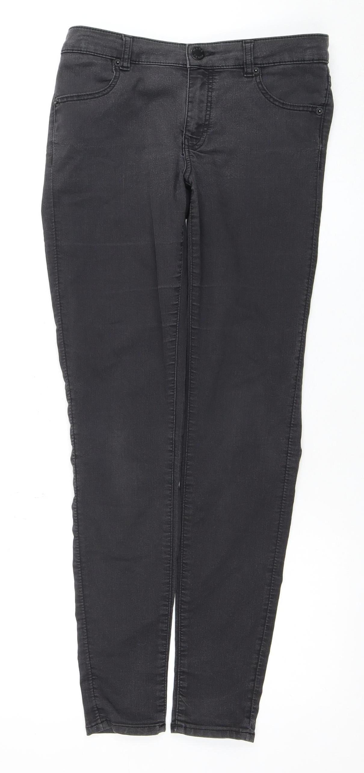 Womens UK Size 12 Warehouse  Skinny Black Jeans