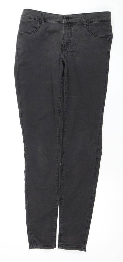 Womens UK Size 12 Warehouse  Skinny Black Jeans