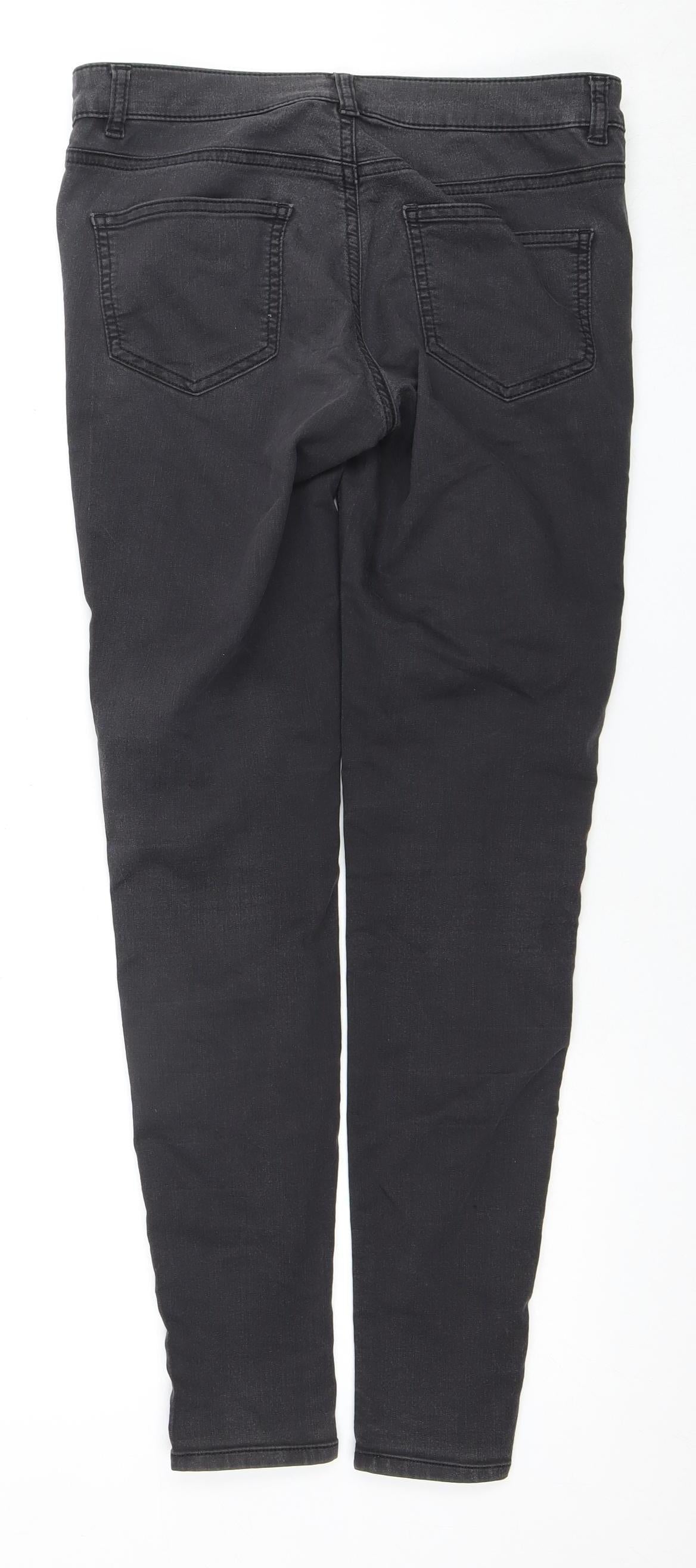 Womens UK Size 12 Warehouse  Skinny Black Jeans
