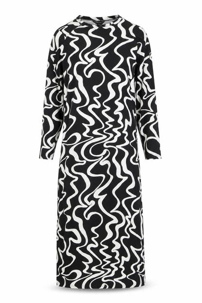 New Look Women's Black Geometric Dress S