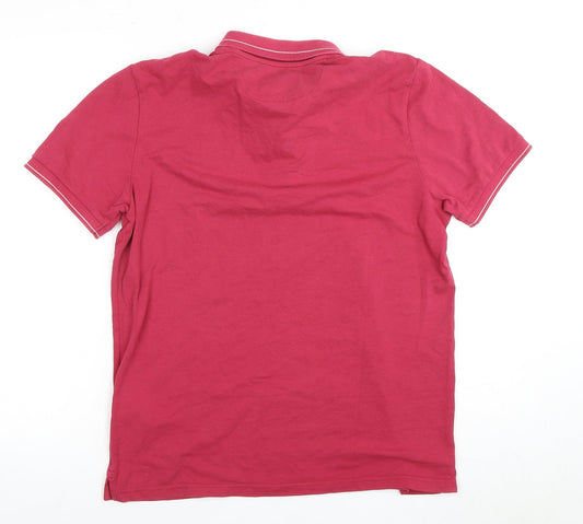 Lyle & Scott Men's Red Polo Shirt M, Short Sleeve