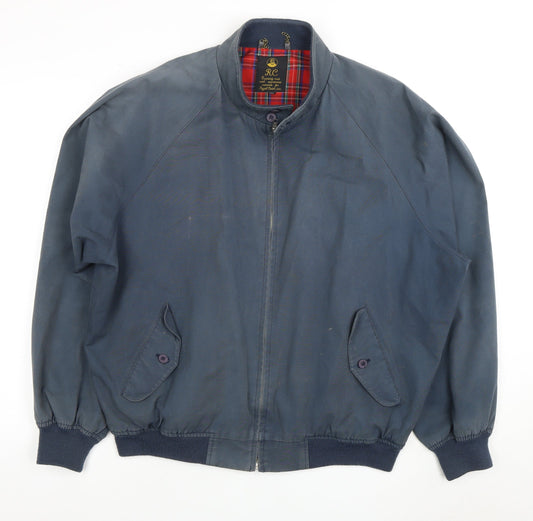 Mens UK Size 2XL RC Blue Biker Coat