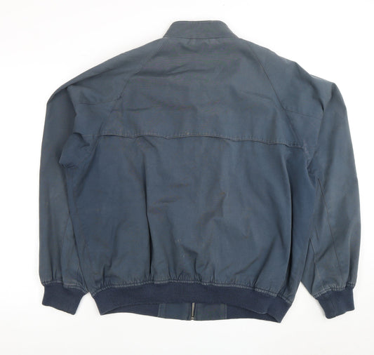 Mens UK Size 2XL RC Blue Biker Coat