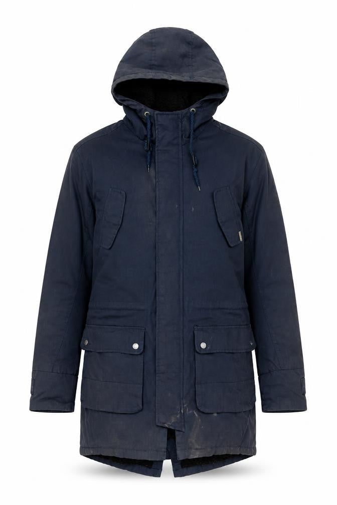 Mens UK Size M Tokyo Laundry Blue Parka Coat