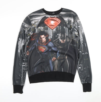 Mens UK Size S Superman Multicoloured Pullover Sweatshirt