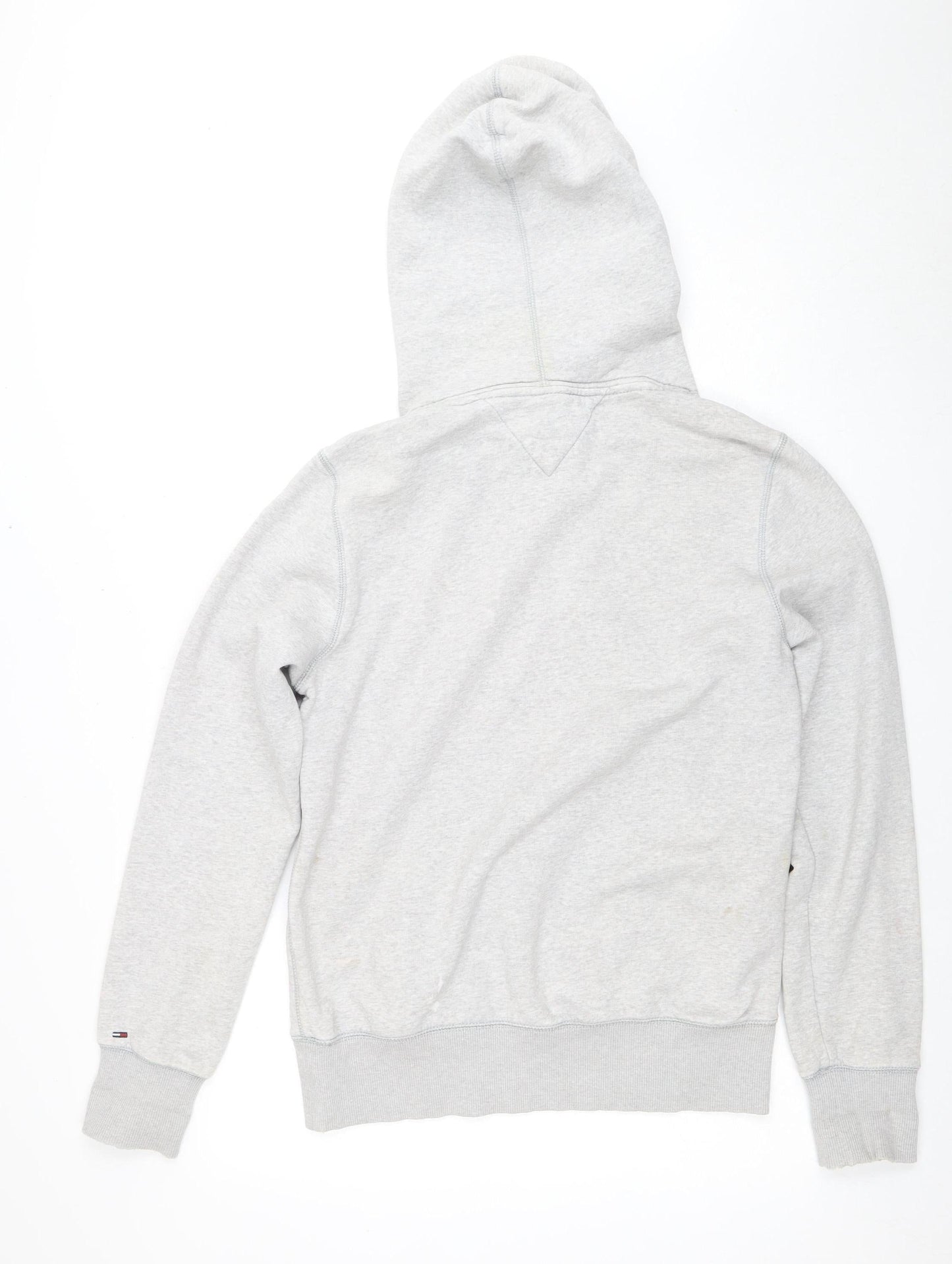 Mens UK Size L Hilfiger Denim Grey Pullover Hoodie