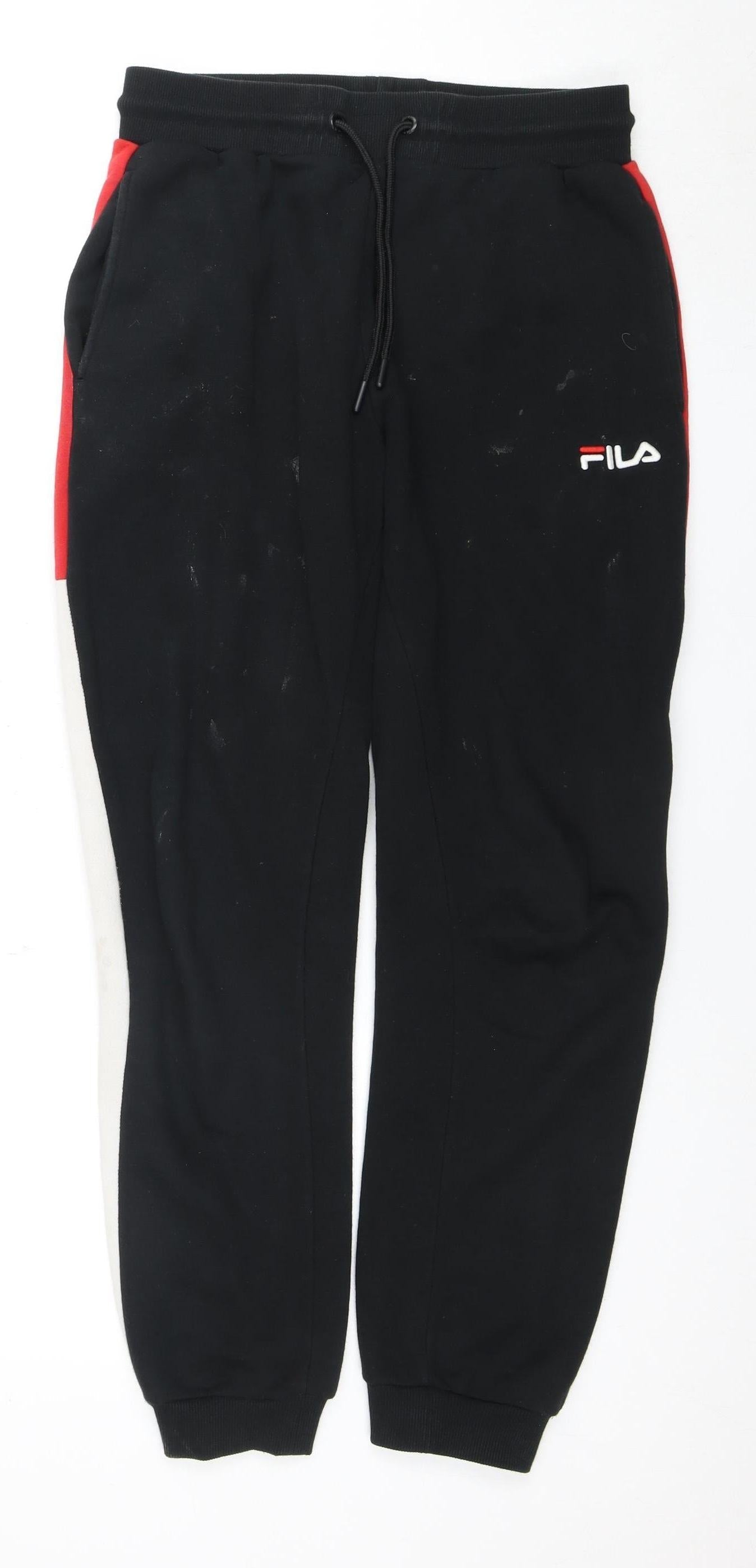 Fila Men's Black Jogger Trousers, Size S