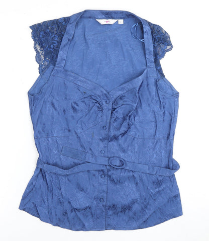 Womens UK Size 16 NEXT Blue No Data Blouse