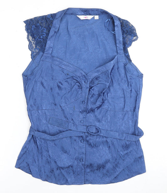 Womens UK Size 16 NEXT Blue No Data Blouse