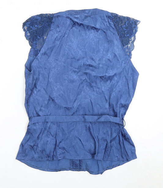 Womens UK Size 16 NEXT Blue No Data Blouse