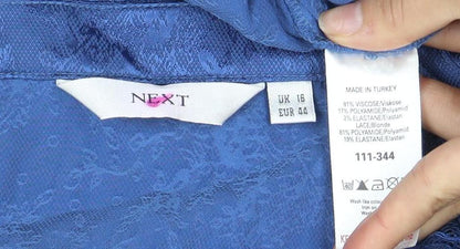 Womens UK Size 16 NEXT Blue No Data Blouse