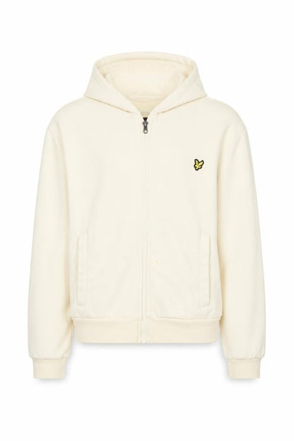 Lyle & Scott Girls Ivory Full Zip Hoodie, Size 12-13 Years