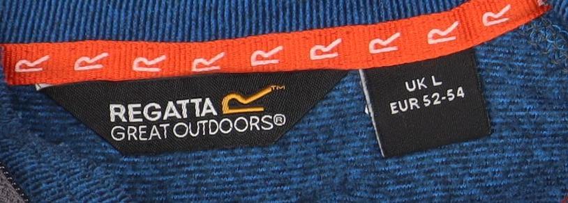 Mens UK Size L Regatta Blue Pullover Sweatshirt