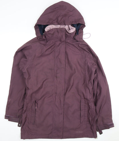 Womens UK Size 10 Peter Storm Purple Rain Coat