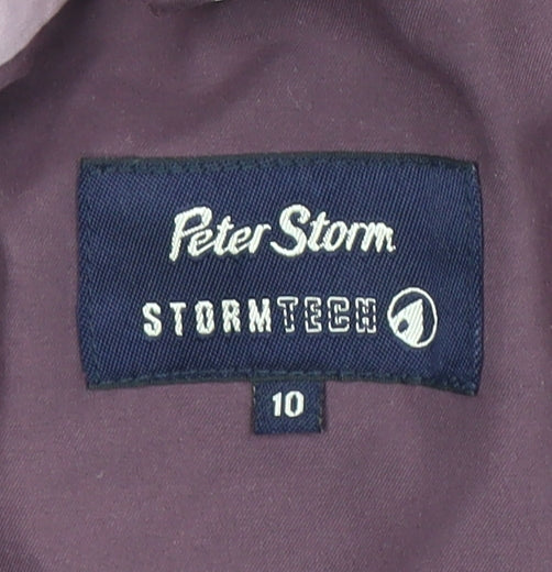 Womens UK Size 10 Peter Storm Purple Rain Coat