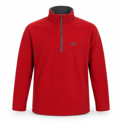 Mens UK Size XS Trespass Red 1/4 Zip Sweatshirt