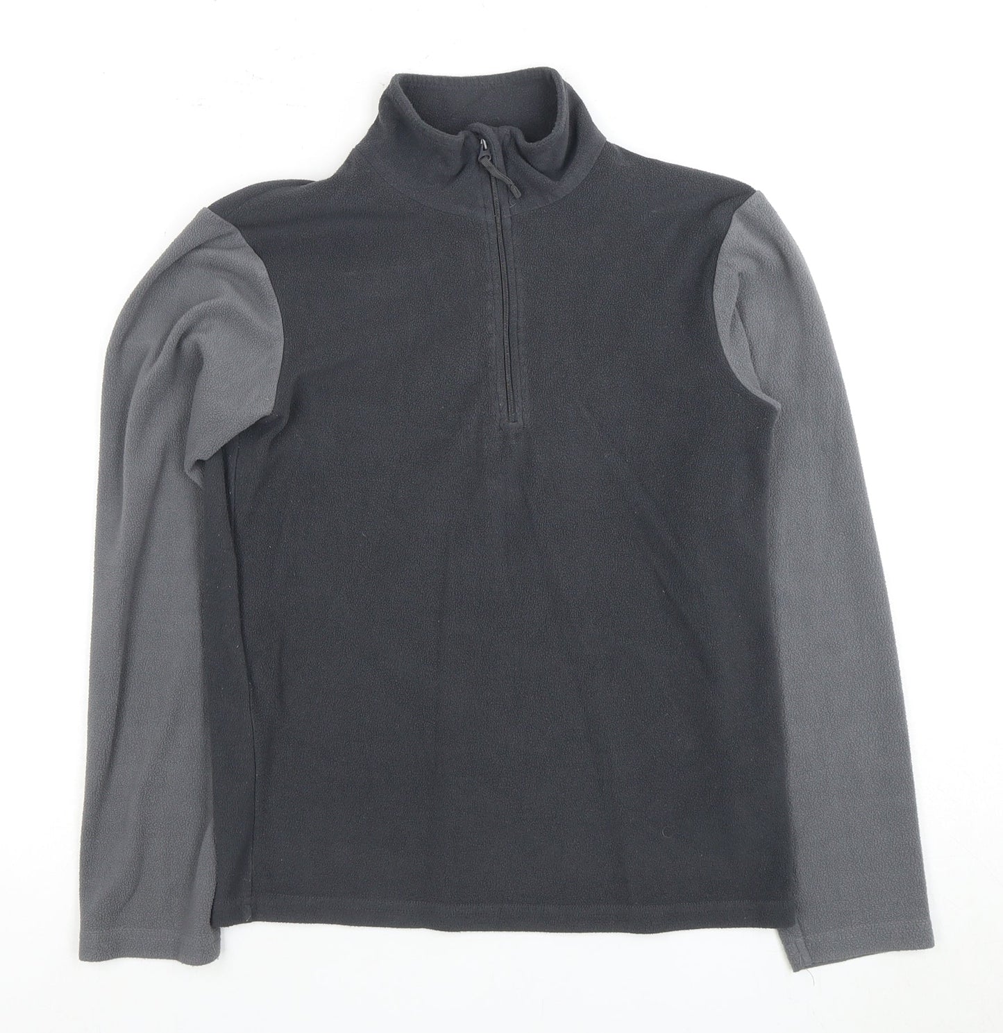 Mountain Warehouse Boys Black Fleece Pullover Hoodie 11-12