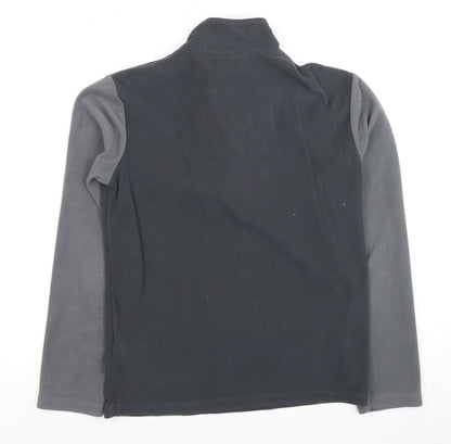 Mountain Warehouse Boys Black Fleece Pullover Hoodie 11-12