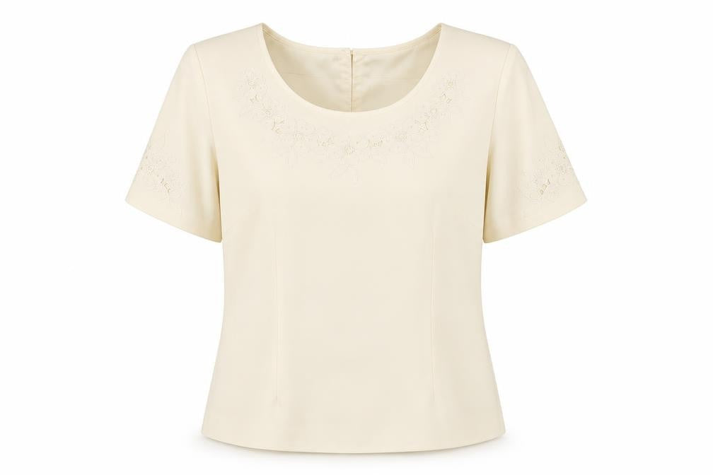 Womens UK Size 14 Jacques Vert Ivory Basic Blouse