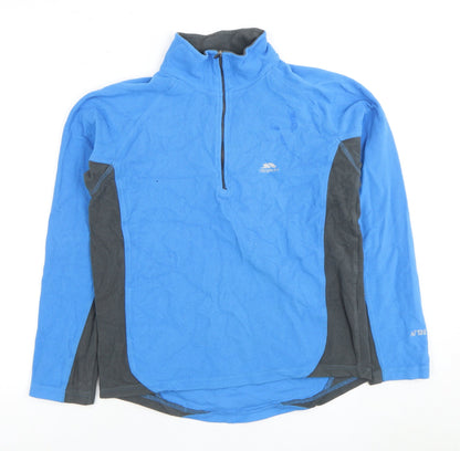 Trespass Boys Blue Fleece 1/2 Zip Sweatshirt S
