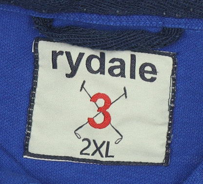 Rydale Men's Blue 2XL Polo Shirt Short Sleeve