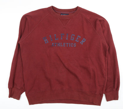 Tommy Hilfiger Men's Red Pullover Sweatshirt M