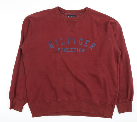 Tommy Hilfiger Men's Red Pullover Sweatshirt M