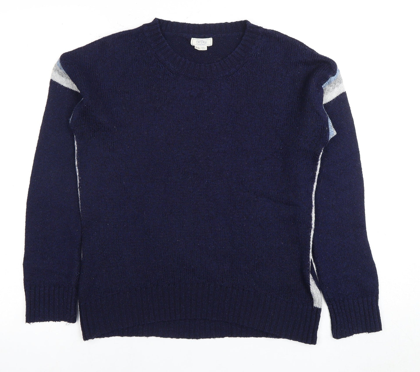 Womens UK Size 6 Fat Face Blue Pullover Jumper