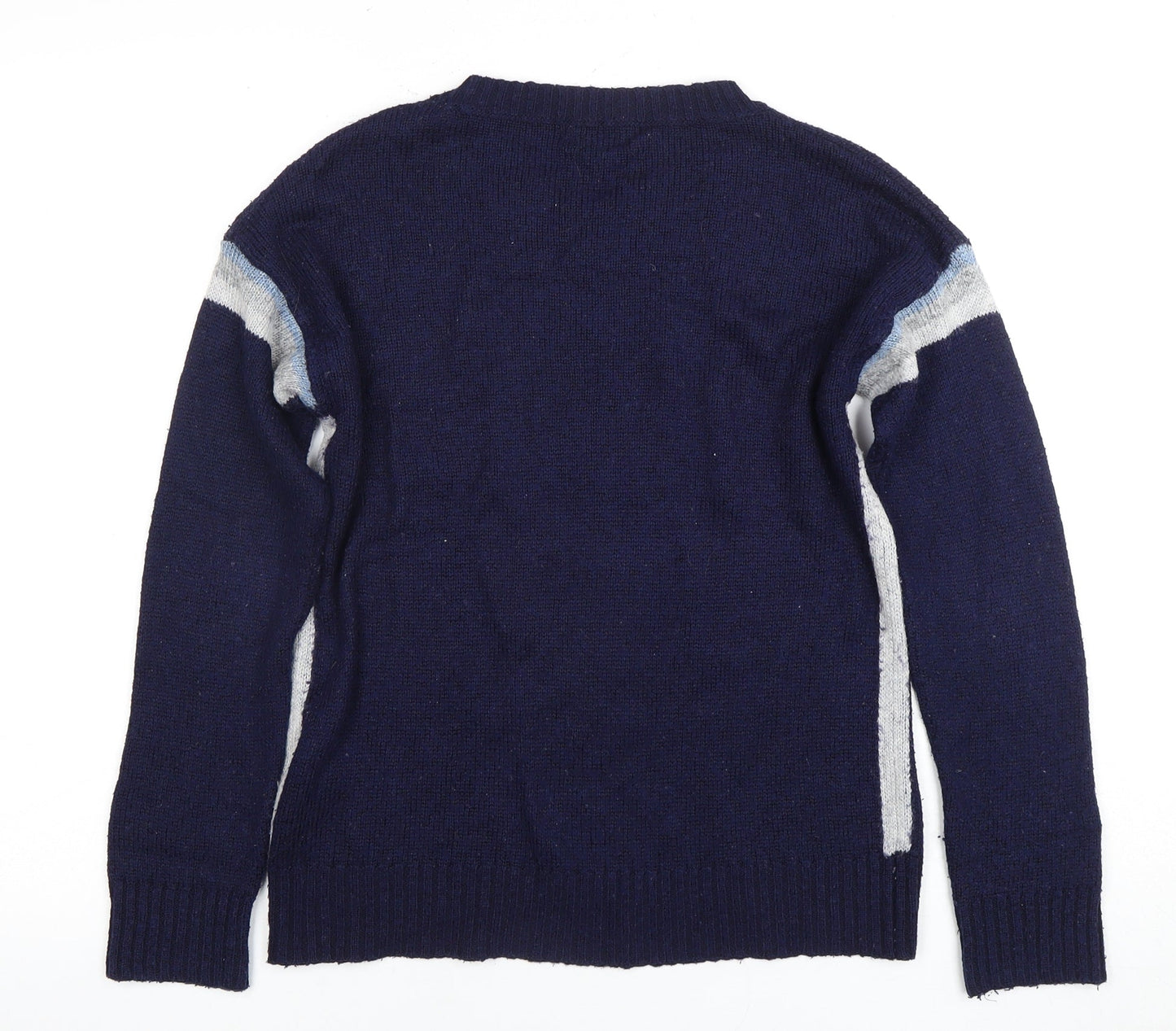 Womens UK Size 6 Fat Face Blue Pullover Jumper